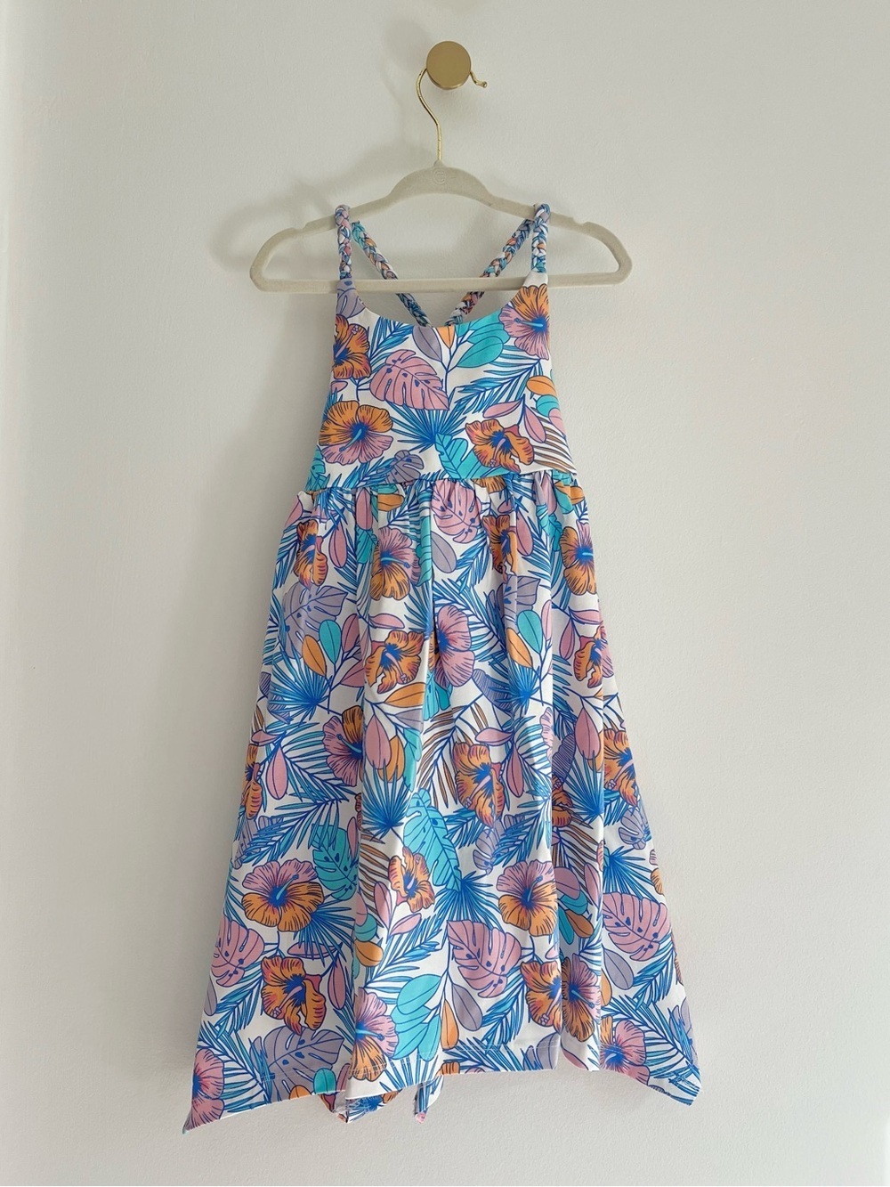 (NWT) Tommy Bahama White & Multicolor Pastel Floral Dress Kids Size 3T BEAUTIFUL